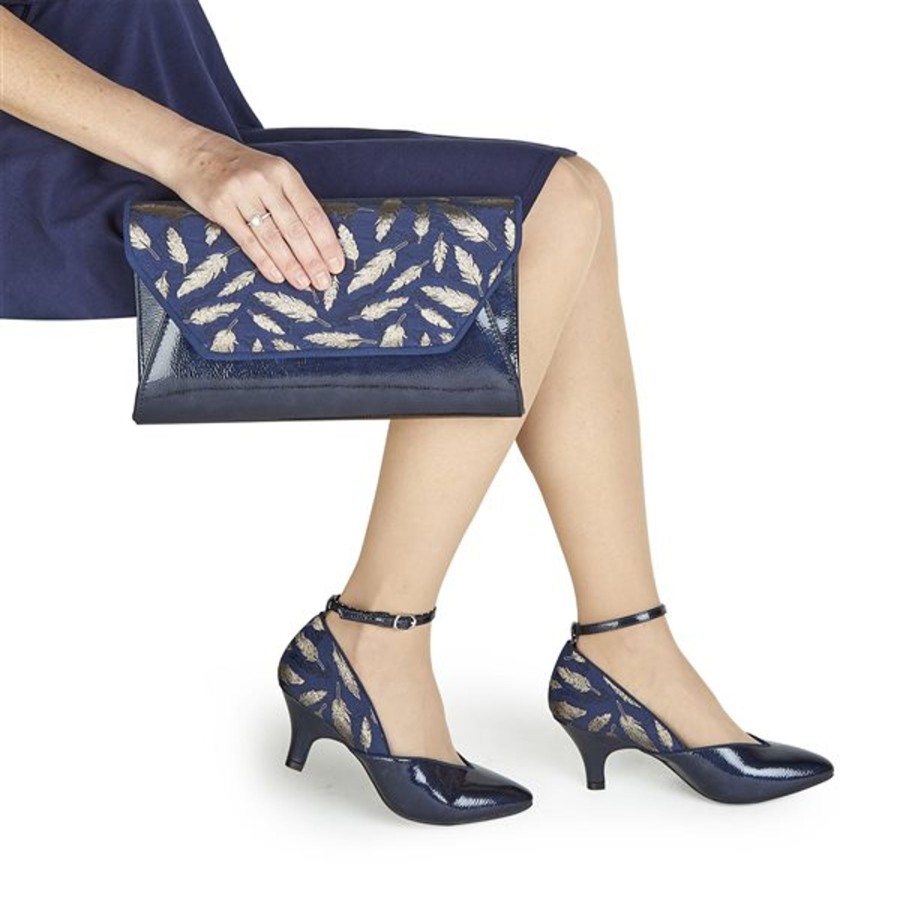 Wedding And Party Wear | Ruby Ruby Shoo Court Shoe Billie Navy Matching Deia Style Bag Available