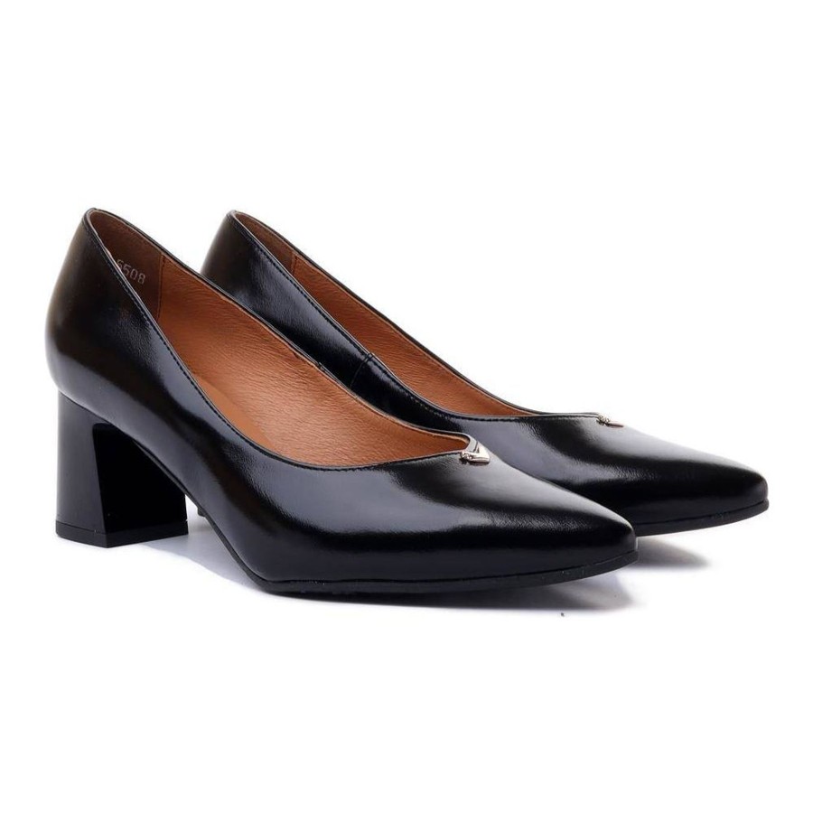 Shoes And Trainers | Bioeco Bioeco 6508 Blackpatent Leather Court Shoes 6508-1974