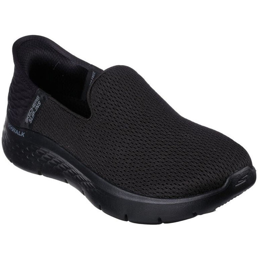 Shoes And Trainers | Skechers Skechers 124963Bbk Slip-Ins: Go Walk Flex - Relish Black