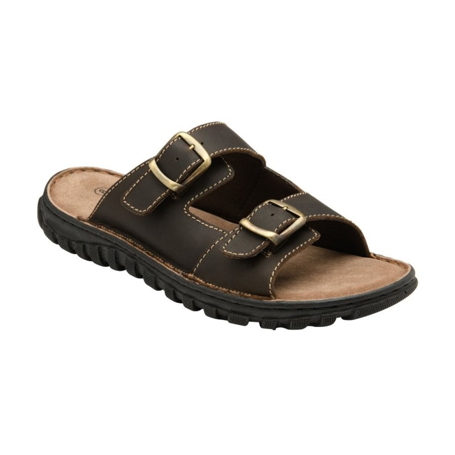 Men'S Sandals | Lotus Lotus Kenton Brown Leather Sandal