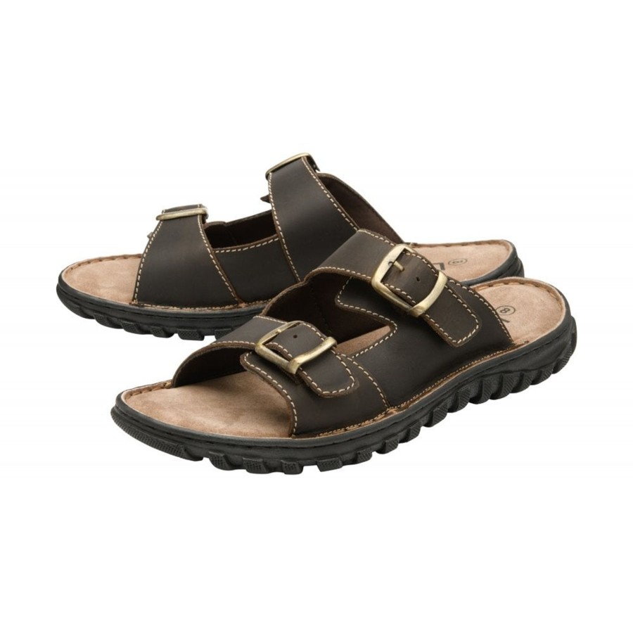 Men'S Sandals | Lotus Lotus Kenton Brown Leather Sandal