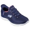 Shoes And Trainers | Skechers Skechers Slip-Ins Trainer Shoe 150123 Nvpk Navy Summits-Diamond Dream