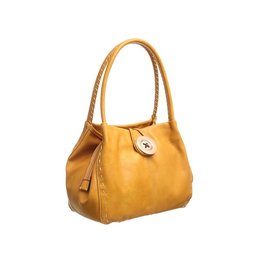 Handbags | Bessie Bessie London Classic Button Bag Yellow Bw446