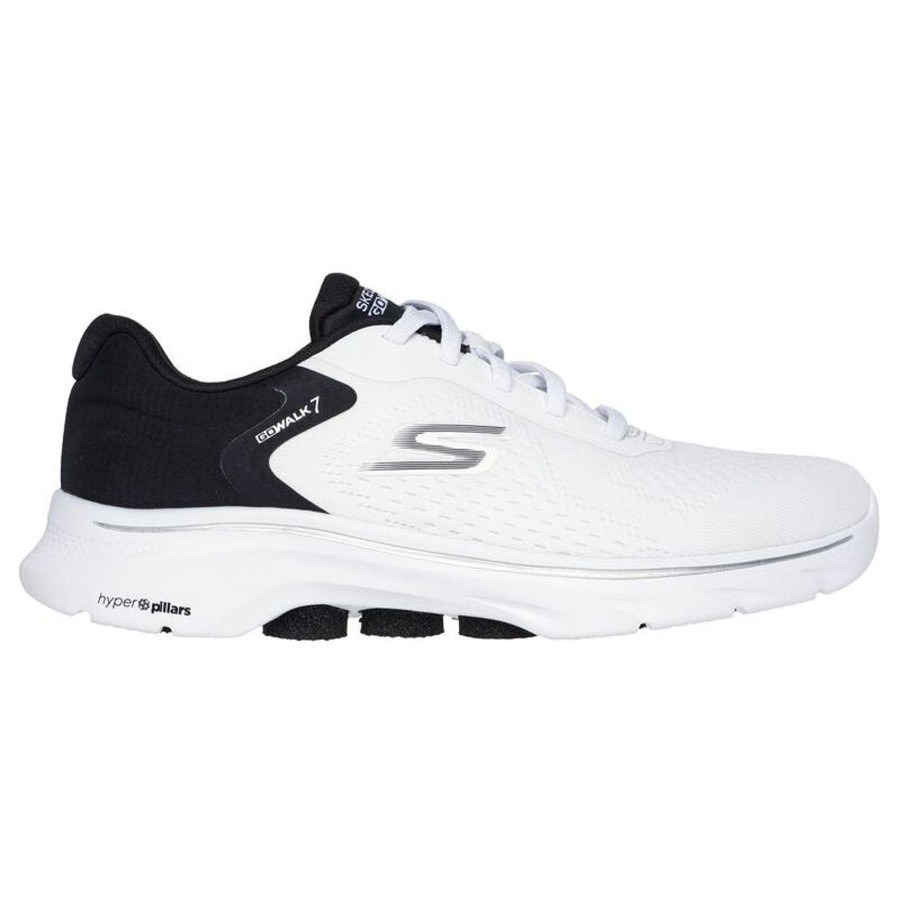 Ladies Styles | Skechers Skechers Trainer 125215 Wbk White Bluego Walk 7 - Cosmic Waves