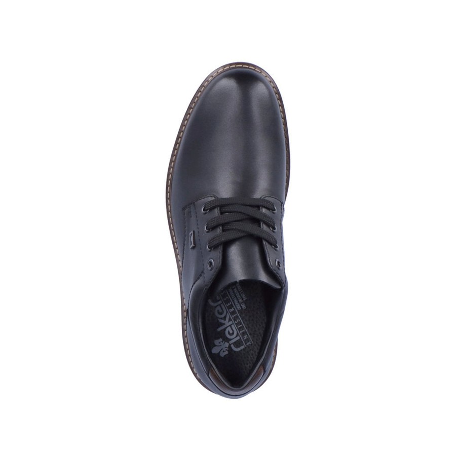 Men'S Formal And Work Shoes | Rieker Rieker Men'S Black Lace Up Shoes F4611-00