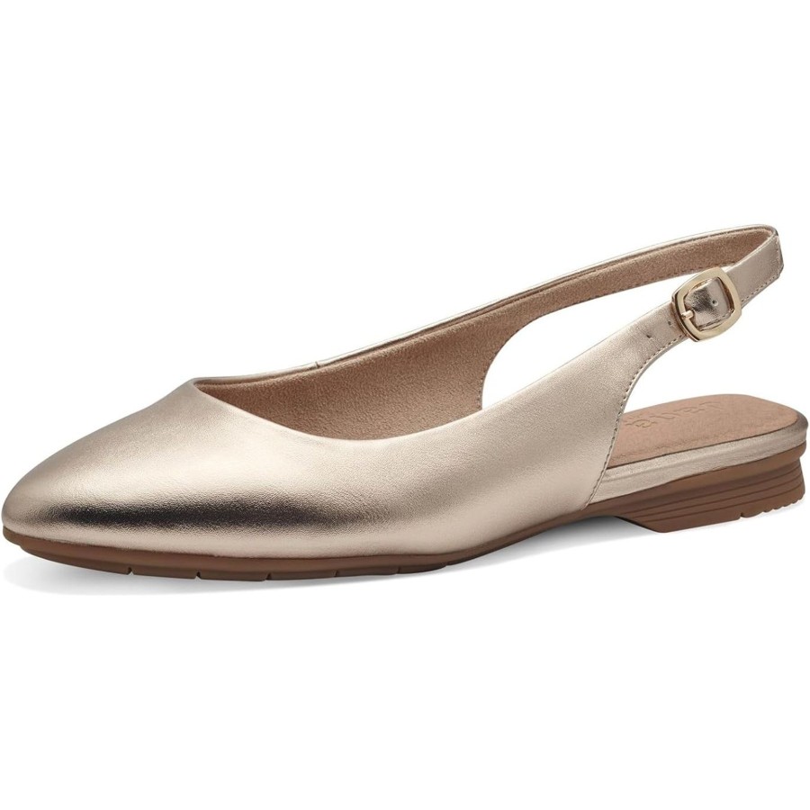 Shoes And Trainers | Jana Jana 29461 Flat Slingback Pump Champagne 29461-954