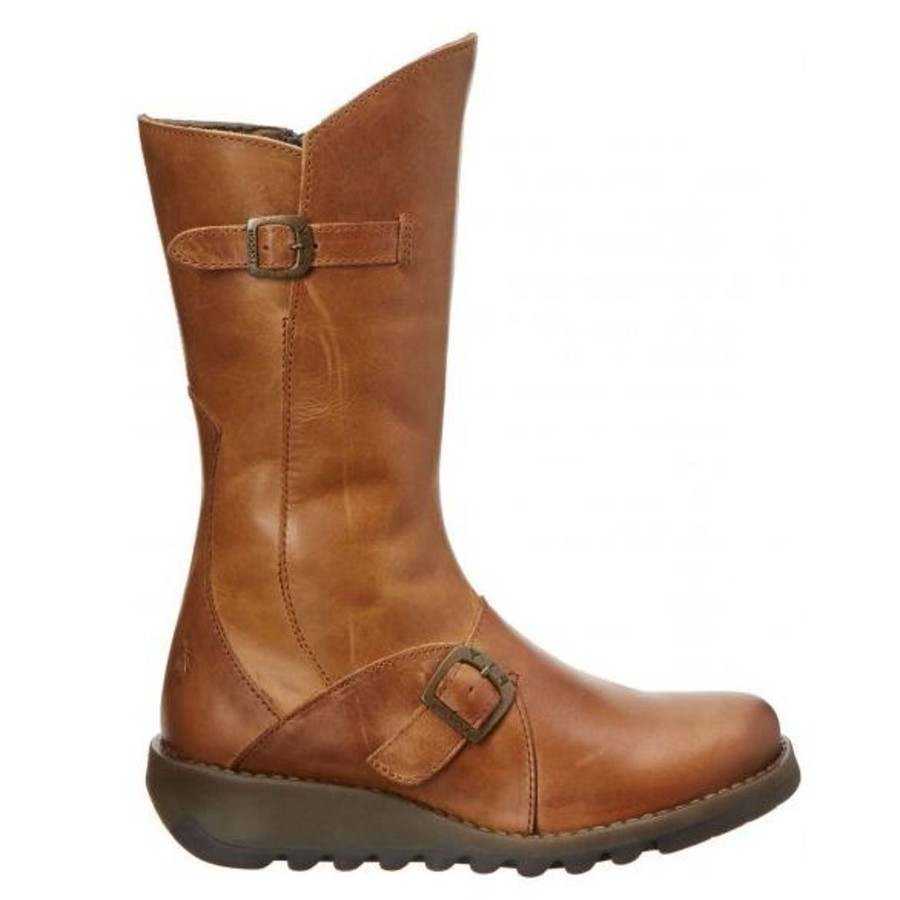 Long Boots And Riding Boots | Fly Fly London Mid Calf Bootmes 2 Camel Leather