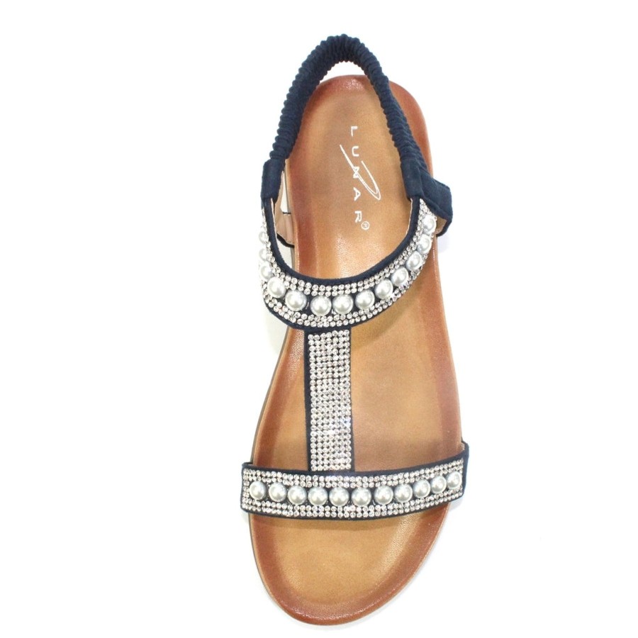 Sandals And Toe-Posts | Lunar Lunar Sandal Tancy Blue Pearl Sandal Code: Jlh078