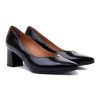 Bioeco Shoes And Matching Bags | Bioeco Bioeco 6508 Blackpatent Leather Court Shoes 6508-1974