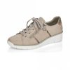 Shoes And Trainers | Rieker Rieker Trainer Style Casual Shoe With Lace And Zip 53711-60 Beige