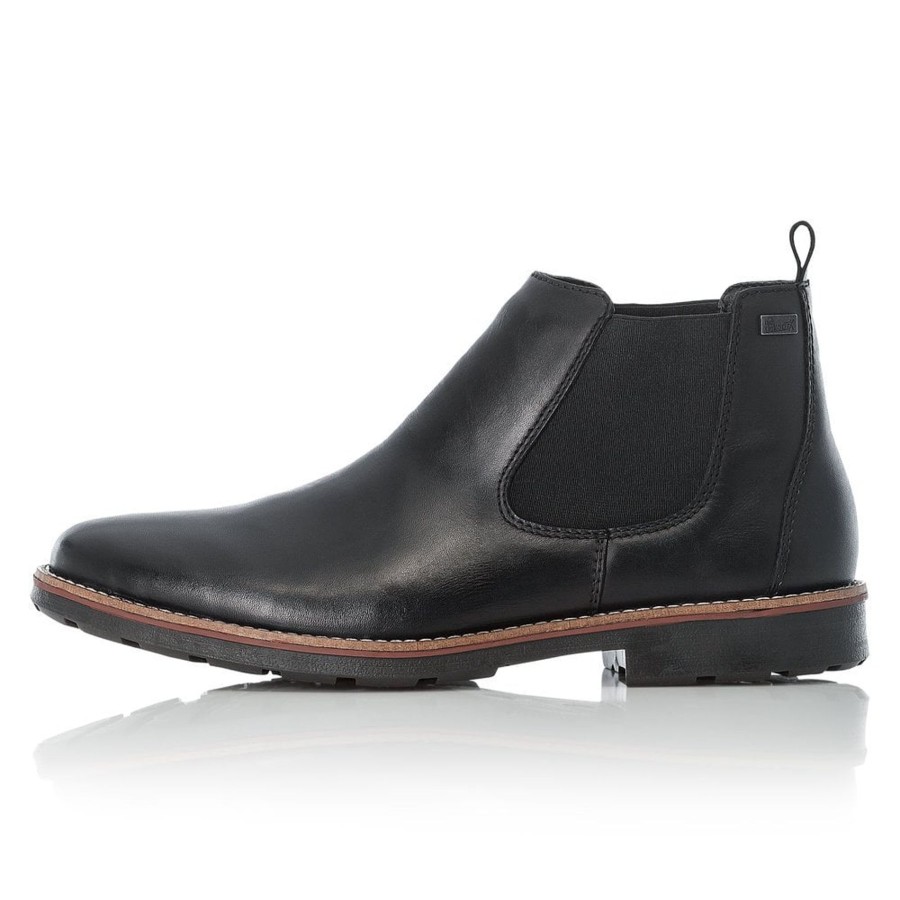 Men'S Styles | Rieker Rieker Classic Man'S Smart Slip-On Boot Black 35382-00