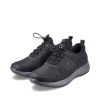 Men'S Formal And Work Shoes | Rieker Rieker Men'S Trainer Shoe With Elastic Lace B7650-00 Black