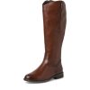 Long Boots And Riding Boots | Jana Jana Long Riding Boot Wide Fitting 25562 Cognac