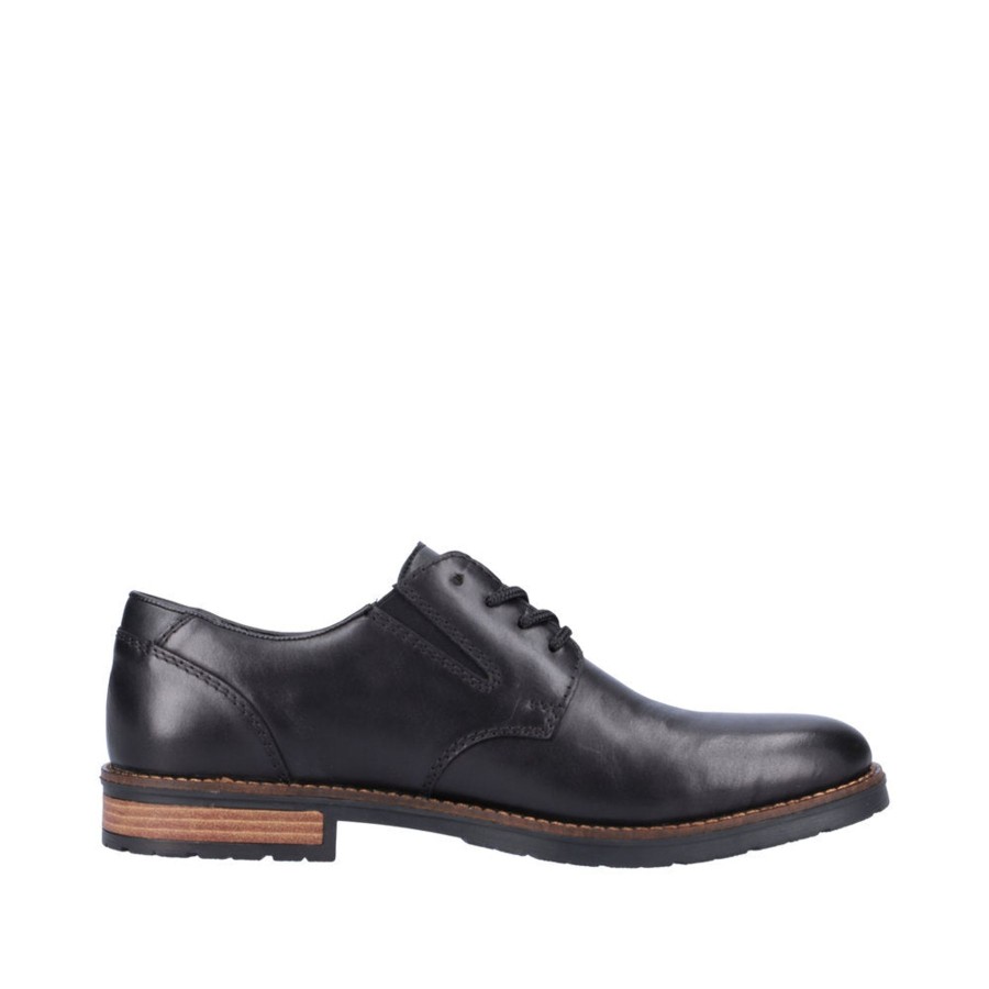 Men'S Formal And Work Shoes | Rieker Rieker Men'S Lace-Up Shoe Black 14621-00