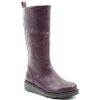 Long Boots And Riding Boots | Heavenly Feet Heavenly Feet Long Boot Robyn Purple Boot