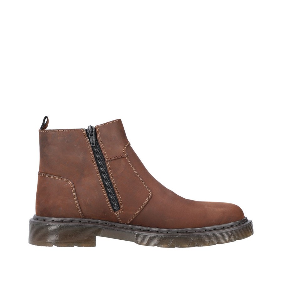 Men'S Formal And Work Shoes | Rieker Rieker Mens Ankle Boot Nut 31650-23