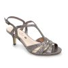 Lunar Occasion Wear And Bags | Lunar Lunar Francieoccasion Wear Dress Sandal Wider Fit Flr524 Pw Pewter