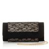 Ruby Shoo | Ruby Ruby Shoo Tirana Black Lace Bag Matching Black Shoes Melinda Available