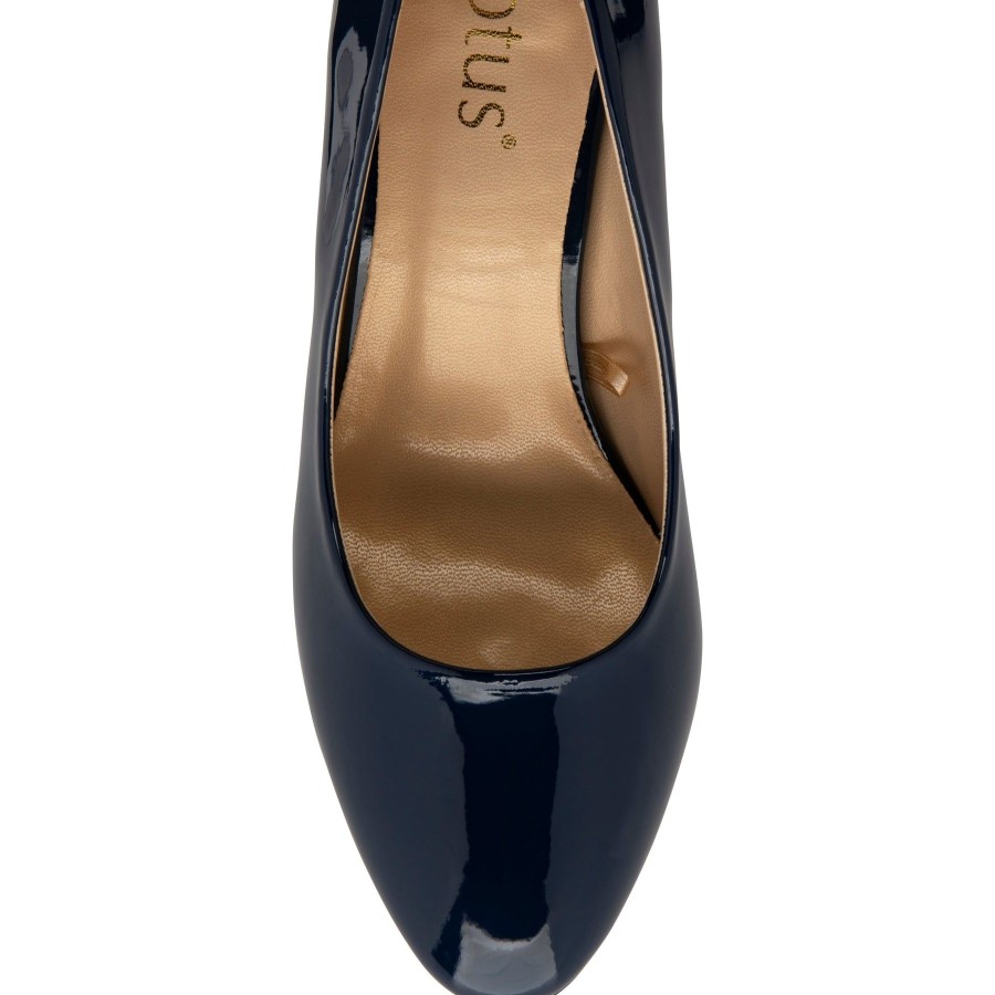 Lotus Occasion Wear And Matching Bags | Lotus Lotus Occasion Wear Shoe Eden Navy Pat Uls394